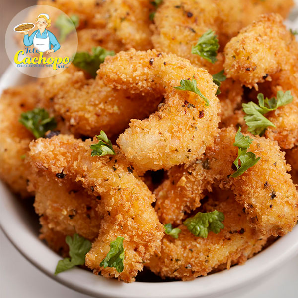 Gambas veganas a la gabardina Telecachopo